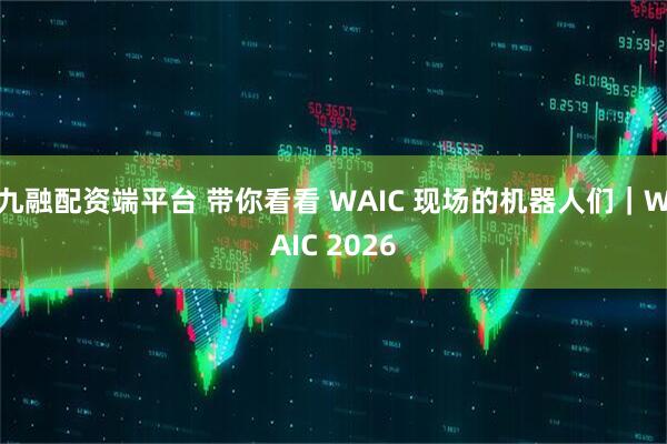 九融配资端平台 带你看看 WAIC 现场的机器人们|WAIC 2026